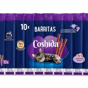 Coshida Katzen Sticks Agneau & Dinde 10 Sticks pour Chat - Friandise pour chats