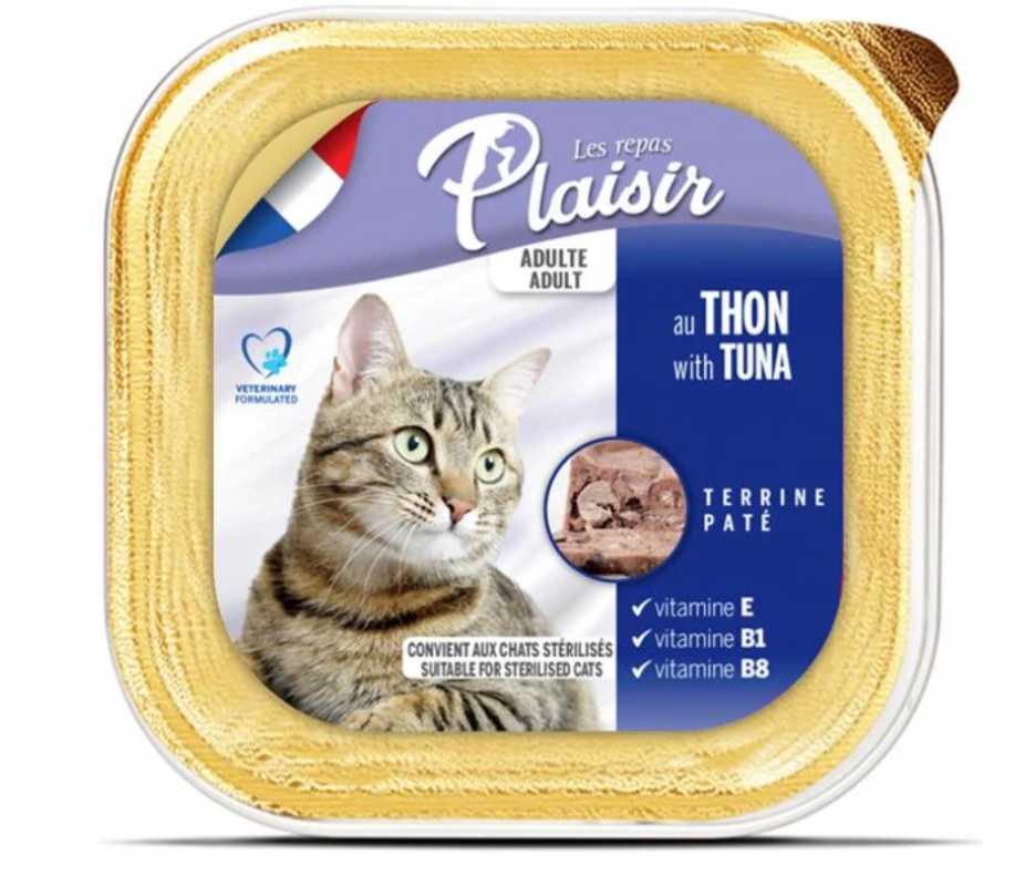 Plaisir Terrine au Thon pour Chat Adulte 100g