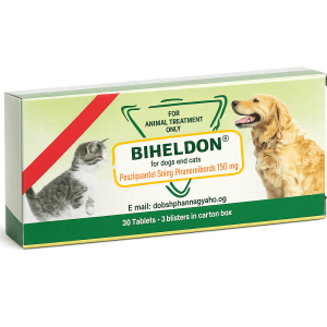 Vermifuge Biheldon Comprimés pour Chats et Chiens