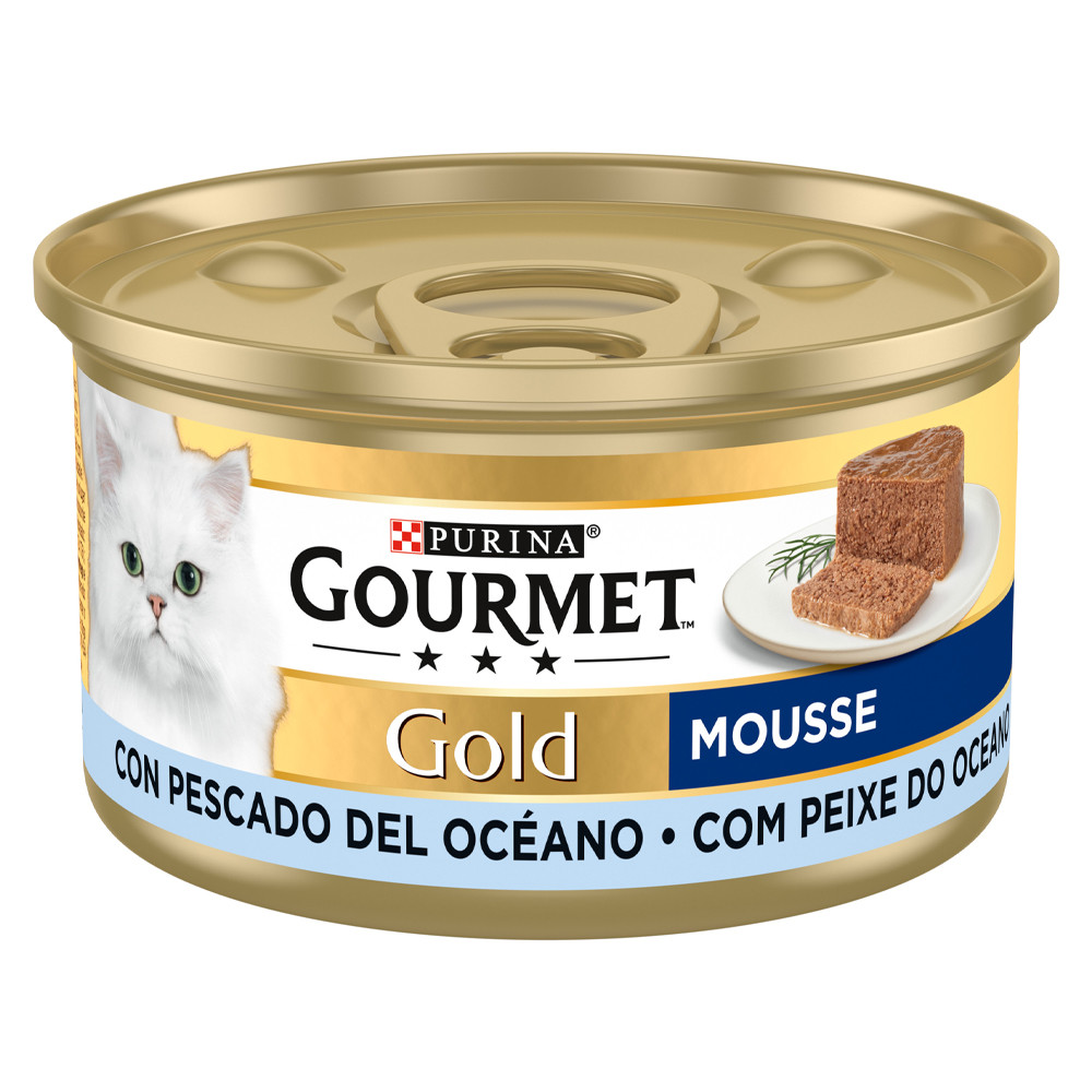 Purina Gourmet Gold Mousse au Poisson de l'Océan 85g pour chat adulte