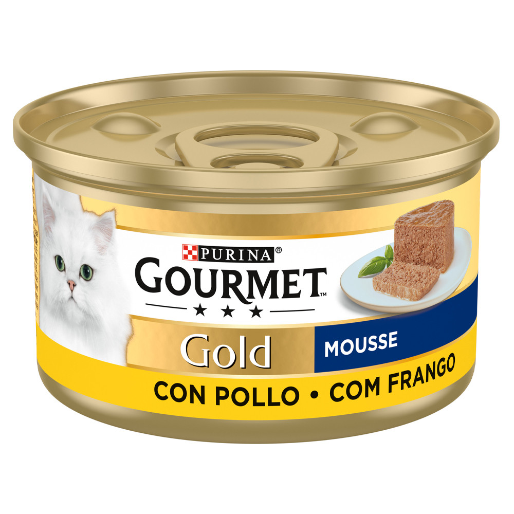 Purina Gourmet Gold Mousse au Poulet 85g pour chat adulte