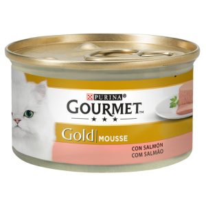 Purina Gourmet Gold Mousse au Saumon 85g pour chat adulte