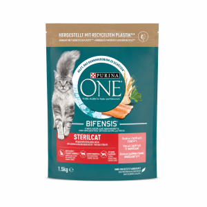 Purina ONE Bifensis Sterilcat Saumon 1,5 kg croquettes pour chat stérilisé