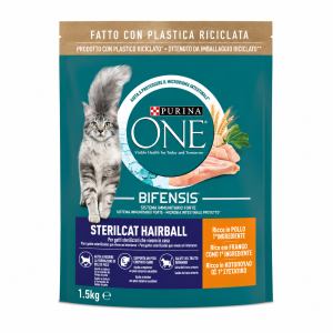 Purina ONE Bifensis Sterilcat Hairball Poulet 1,5 kg croquettes pour chat stérilisé