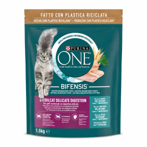 Purina ONE Bifensis Delicate Digestion 1,5 kg croquettes pour chat stérilisé