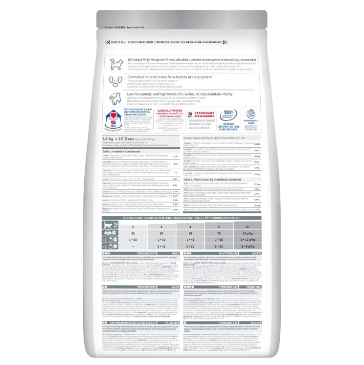 Hill’s Science Plan Sterilised Cat au Saumon 1,5 kg 3 kg 10 kg pour chat adulte stérilisé Hill’s Science Plan Sterilised Cat au Saumon 1,5 kg 3 kg 10 kg pour chat adulte stérilisé