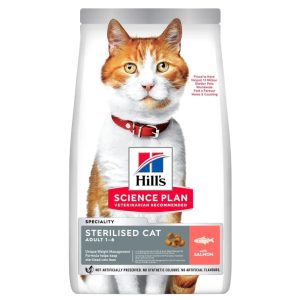 Hill's Science Plan Sterilised Cat au Saumon 1,5 kg 3 kg 10 kg pour chat adulte stérilisé