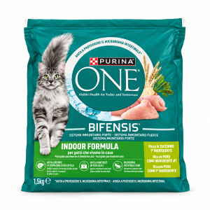 Purina ONE Bifensis Indoor Formula à la Dinde pour Chat d’Intérieur 1,5 kg