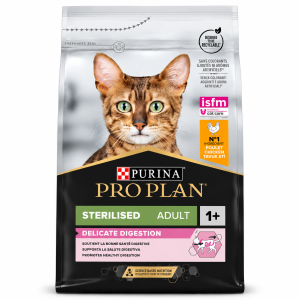 Purina Pro Plan Sterilised Adult Delicate Digestion Poulet pour Chat 1,5 kg et 10 kg