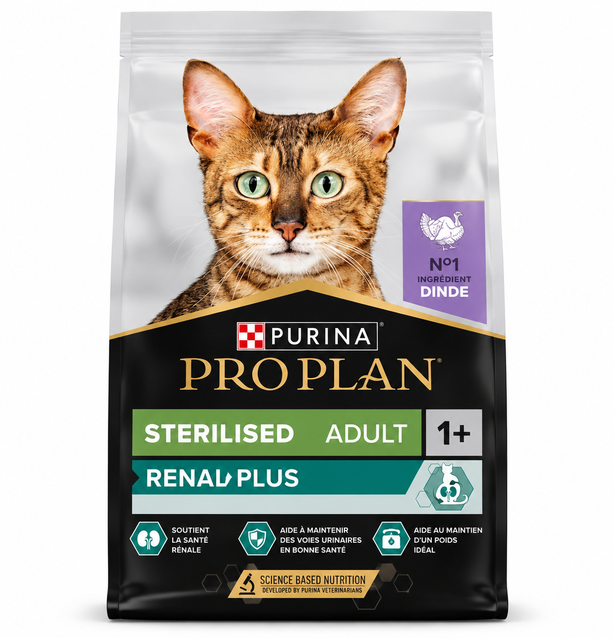 Purina Pro Plan Sterilised Adult Renal Plus Dinde pour Chat 1,5 kg